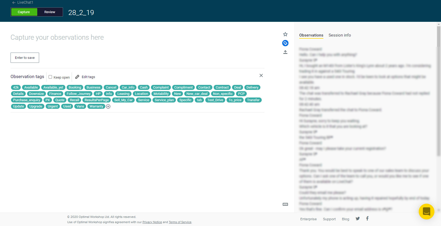 Previous favourites page, with 'how to' text, and long compare button label
